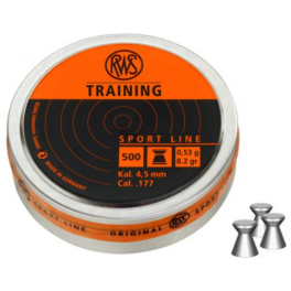 PALLINI RWS CAL. 4,5 TRAINING - PESO 0,53 GR. - 500 PEZZI