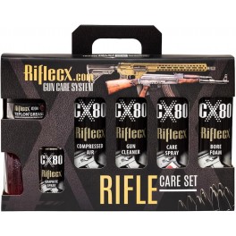 Riflecx.com set Pulizia delle Armi - Set Completo per la Cura dei Fucili 