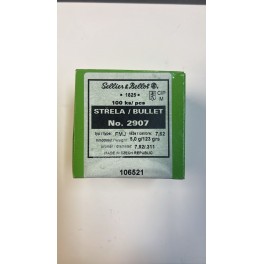 Palle ogive Sellier e Bellot calibro 7.62 &ndash; 123 grani FMJ 