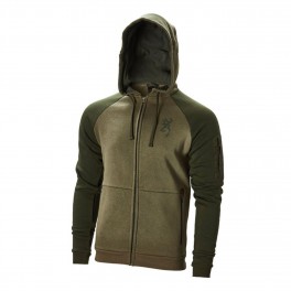 FELPA  BROWNING SWEATSHIRT ZIP SNAPSHOT TWO TONES GREEN
