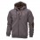 Browning Felpa Zip Lunga Sweatshirt Snapshot Warm Ashgrey